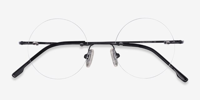 Altus Black MetalEyeglass Frames from EyeBuyDirect, Closed View