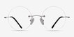 Altus Silver MetalEyeglass Frames from EyeBuyDirect, Front View