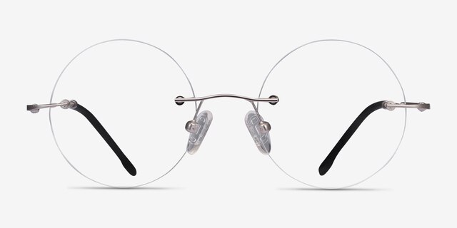 Altus Argenté MétalMontures de lunettes de vue d'EyeBuyDirect, Vue de Face