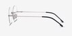 Altus Silver MetalEyeglass Frames from EyeBuyDirect, Side View