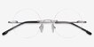 Altus Silver MetalEyeglass Frames from EyeBuyDirect, Closed View