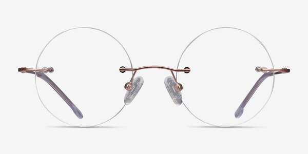 Altus Rose Gold Metal Eyeglass Frames