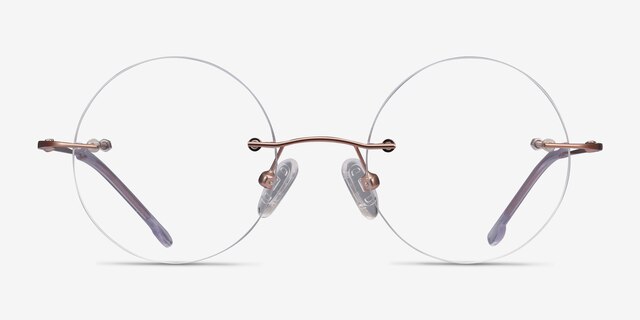 Altus Or rose MétalMontures de lunettes de vue d'EyeBuyDirect, Vue de Face
