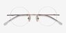 Altus Or rose MétalMontures de lunettes de vue d'EyeBuyDirect, Vue Rapprochée