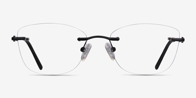 Vince Black MetalEyeglass Frames from EyeBuyDirect, Front View