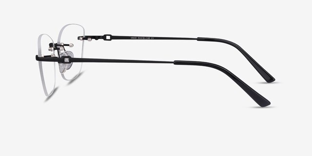 Vince Black MetalEyeglass Frames from EyeBuyDirect, Side View