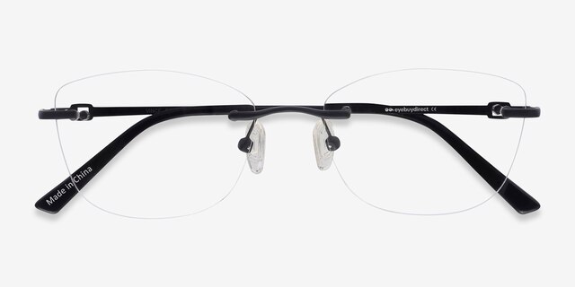 Vince Black MetalEyeglass Frames from EyeBuyDirect, Closed View