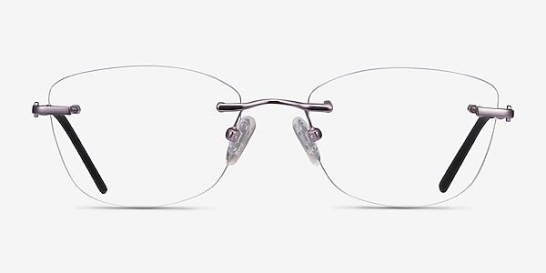 Vince Light Purple Metal Eyeglass Frames