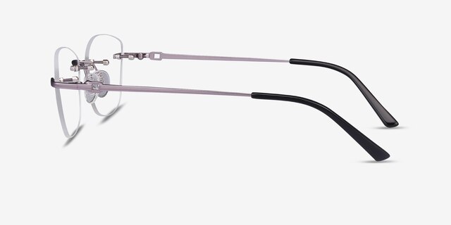 Vince Light Purple MetalEyeglass Frames from EyeBuyDirect, Side View