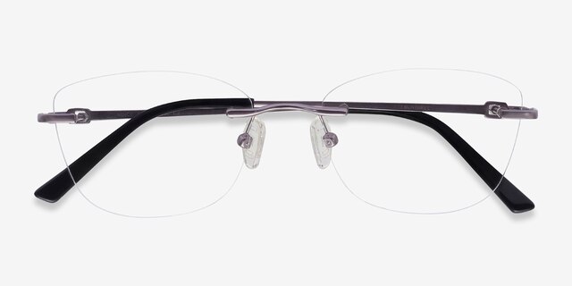 Vince Light Purple MetalEyeglass Frames from EyeBuyDirect, Closed View