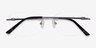 Vince Light Purple MetalEyeglass Frames from EyeBuyDirect, Closed View