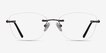 Vince Gunmetal MetalEyeglass Frames from EyeBuyDirect, Front View