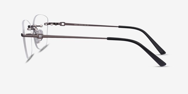 Vince Gunmetal MétalMontures de lunettes de vue d'EyeBuyDirect, Vue de Côté