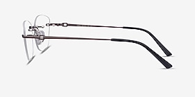 Vince Gunmetal Métal Montures de lunettes de vue d'EyeBuyDirect, Vue de Côté