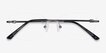 Vince Gunmetal MetalEyeglass Frames from EyeBuyDirect, Closed View
