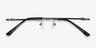 Vince Gunmetal MétalMontures de lunettes de vue d'EyeBuyDirect, Vue Rapprochée