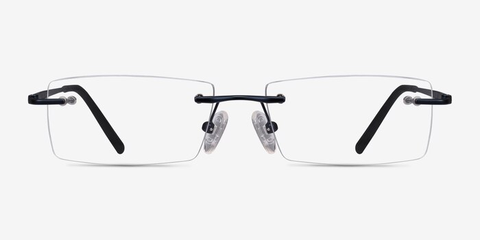 Regis Bleu Métal Montures de lunettes de vue d'EyeBuyDirect