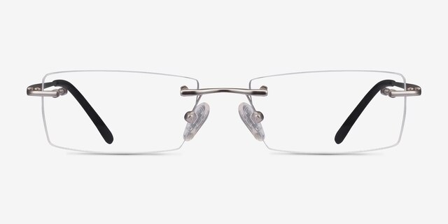 Regis Silver MetalEyeglass Frames from EyeBuyDirect, Front View