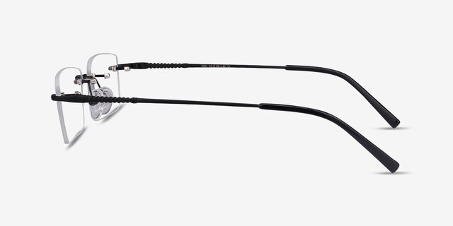 Earl Black MetalEyeglass Frames from EyeBuyDirect, Side View