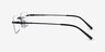 Earl Black MetalEyeglass Frames from EyeBuyDirect, Side View