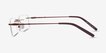 Earl Burgundy MetalEyeglass Frames from EyeBuyDirect, Side View