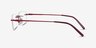 Earl Burgundy MetalEyeglass Frames from EyeBuyDirect, Side View