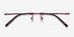 Earl Burgundy MetalEyeglass Frames from EyeBuyDirect, Closed View