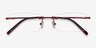 Earl Burgundy MetalEyeglass Frames from EyeBuyDirect, Closed View
