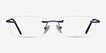 Earl Navy MetalEyeglass Frames from EyeBuyDirect, Front View
