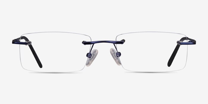Earl Bleu marine  Métal Montures de lunettes de vue d'EyeBuyDirect