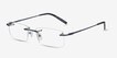 Earl Navy MetalEyeglass Frames from EyeBuyDirect, Angle View