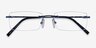 Earl Navy MetalEyeglass Frames from EyeBuyDirect, Closed View