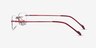 Lithe Cinnamon Red MetalEyeglass Frames from EyeBuyDirect, Side View