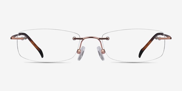 Lithe Or rose MétalMontures de lunettes de vue d'EyeBuyDirect, Vue de Face