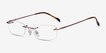 Lithe Rose Gold MetalEyeglass Frames from EyeBuyDirect, Angle View