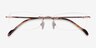 Lithe Or rose MétalMontures de lunettes de vue d'EyeBuyDirect, Vue Rapprochée
