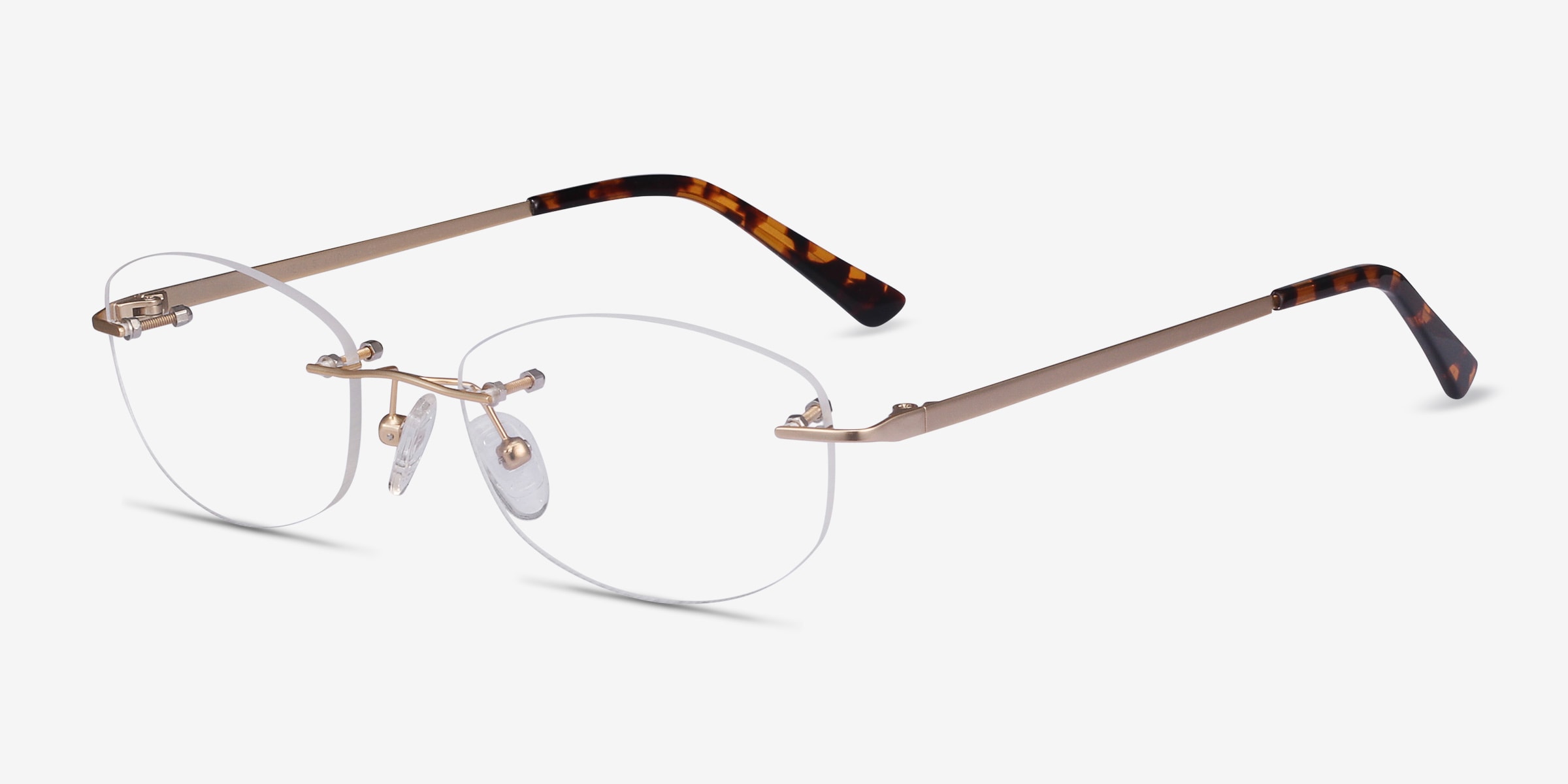 Athena Oval Gold Glasses for Women | Eyebuydirect