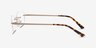 Athena Gold MetalEyeglass Frames from EyeBuyDirect, Side View