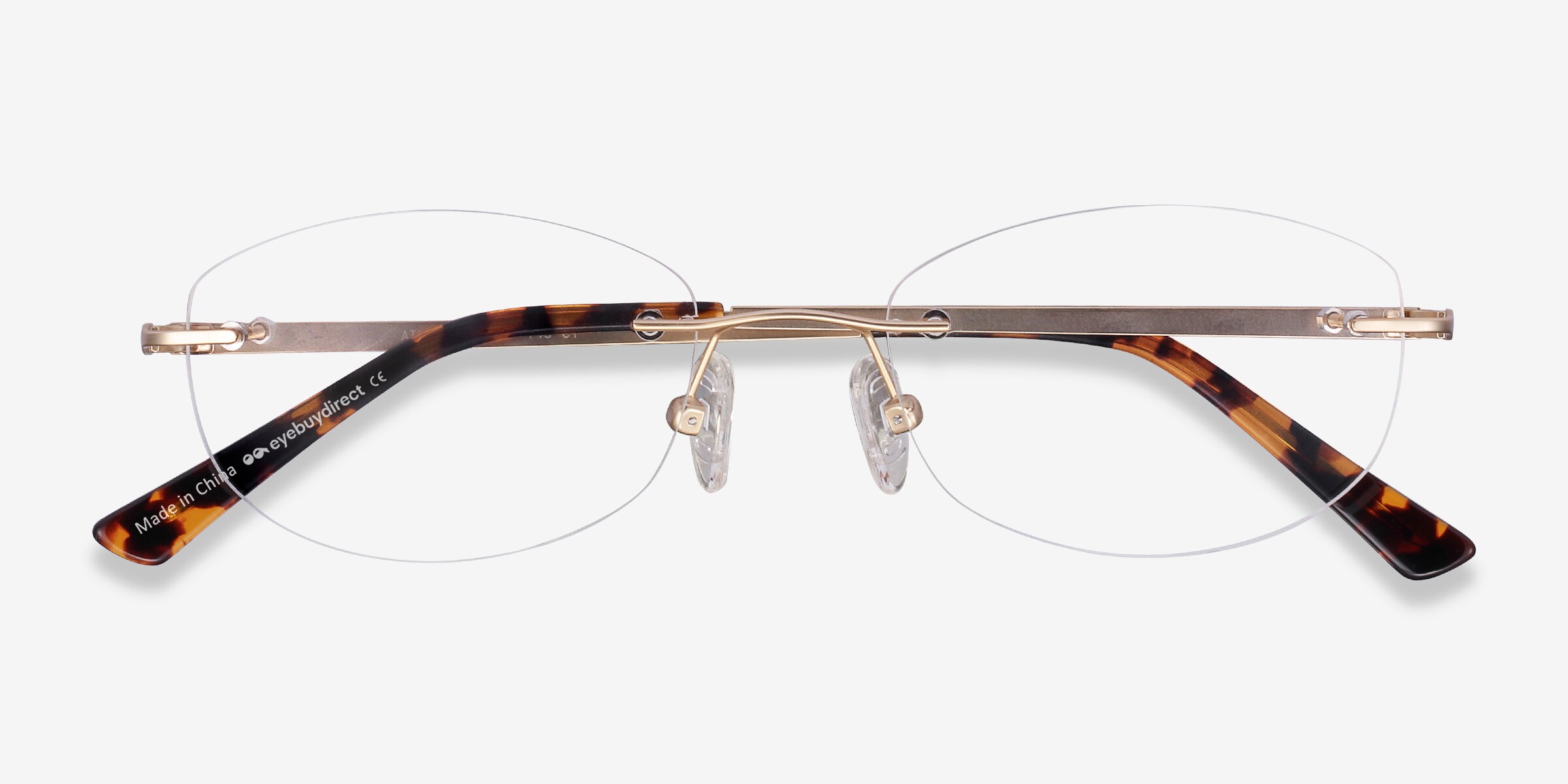 Athena New York ジャネット Athena Oval Gold Glasses for Women | Eyebuydirect