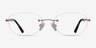 Athena Or rose MétalMontures de lunettes de vue d'EyeBuyDirect, Vue de Face