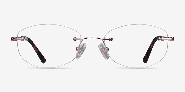 Athena Rose Gold Metal Eyeglass Frames