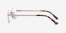 Athena Or rose MétalMontures de lunettes de vue d'EyeBuyDirect, Vue de Côté