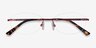 Athena Red MetalEyeglass Frames from EyeBuyDirect, Closed View