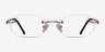 Create Purple MetalEyeglass Frames from EyeBuyDirect, Front View