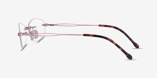 Create Purple MetalEyeglass Frames from EyeBuyDirect, Side View