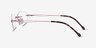 Create Purple MetalEyeglass Frames from EyeBuyDirect, Side View