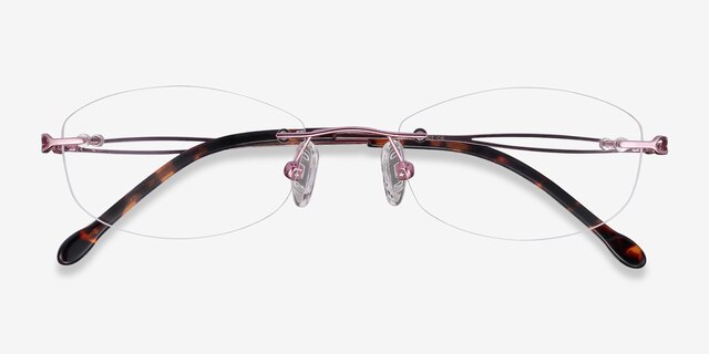 Create Purple MetalEyeglass Frames from EyeBuyDirect, Closed View