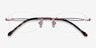 Create Purple MetalEyeglass Frames from EyeBuyDirect, Closed View
