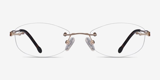 Create Doré MétalMontures de lunettes de vue d'EyeBuyDirect, Vue de Face