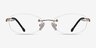 Create Doré MétalMontures de lunettes de vue d'EyeBuyDirect, Vue de Face